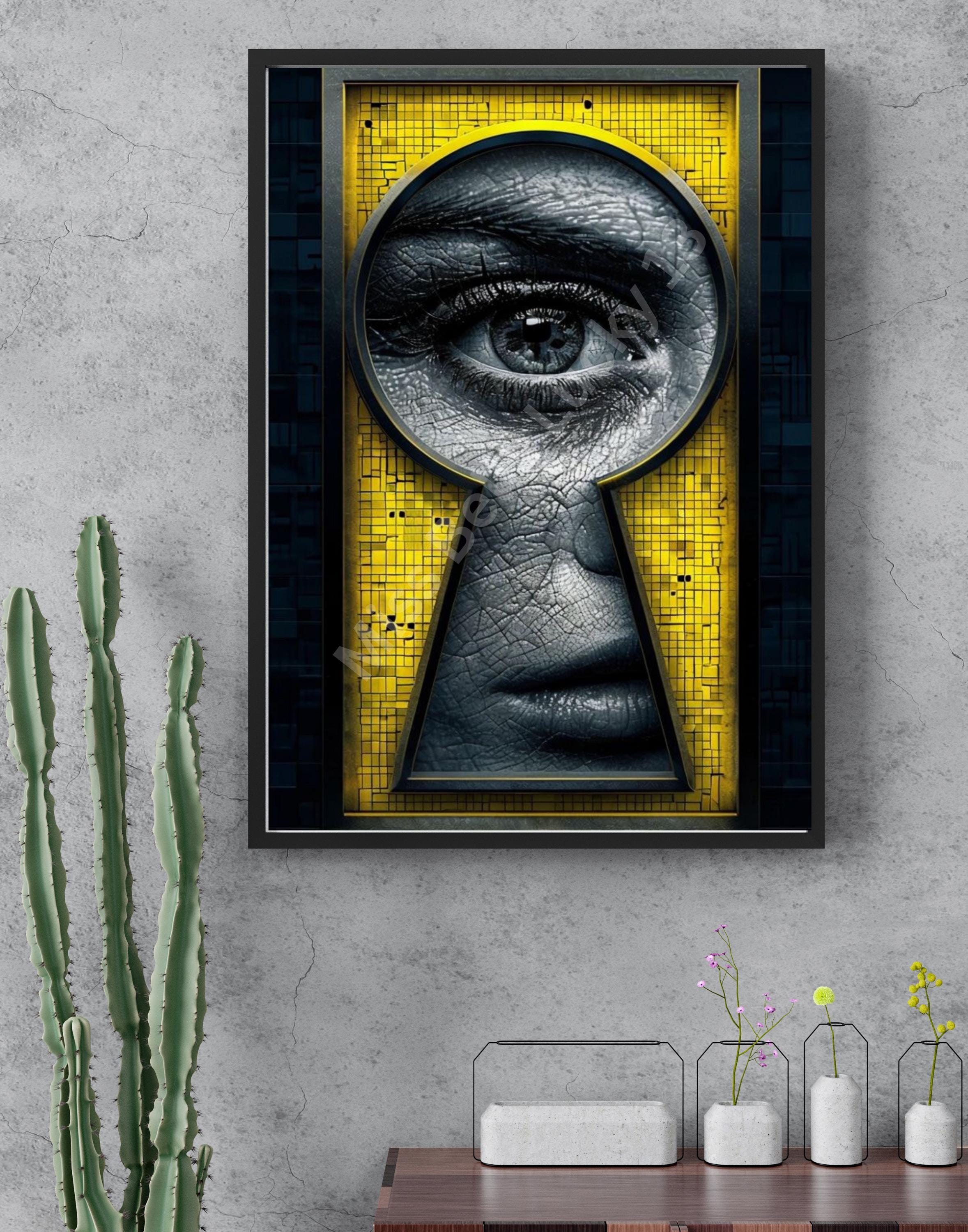 Keyhole View, Looking Thru a Keyhole Wall Art, T-shirts, JPG, Digital ...