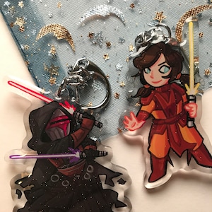 Darth Revan & Bastila Acrylic Charm [ SW ]