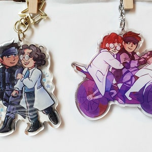 Otacon & Snake Acrylic Charms [ MGS ]