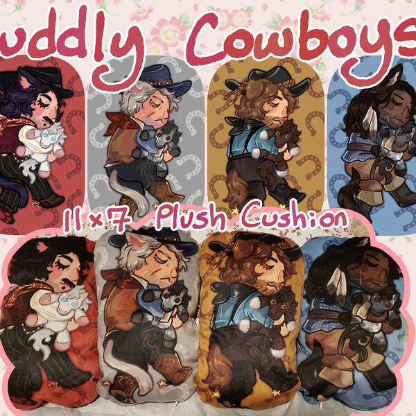 Cuddly Cowboy Plush Cushions