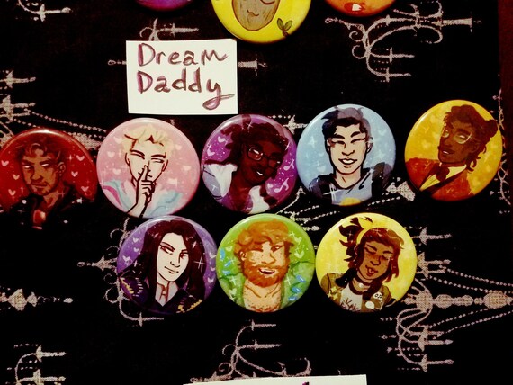 Dream Daddy Buttons DDADDS | Etsy Dream Daddy Plush Pillows | Etsy