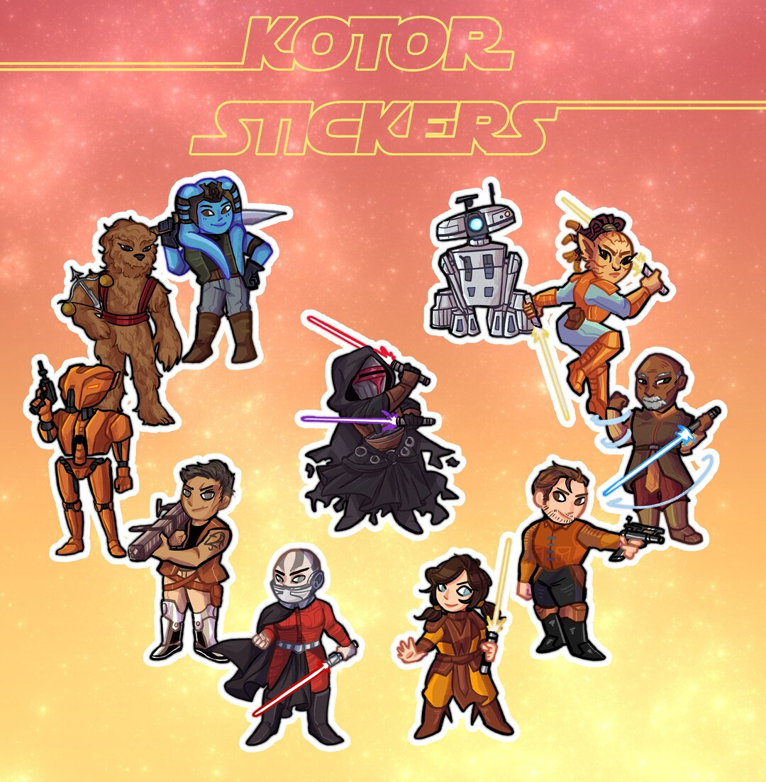 Knights of the Old Republic Stickers [ KOTOR ] - Etsy