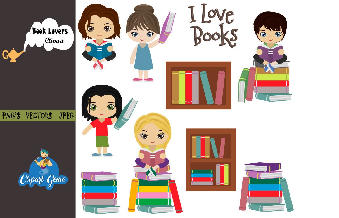 Library clipart book lovers clipart book clipart reading ...