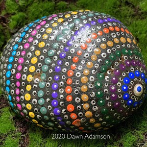 Hand Painted Meditation Rock