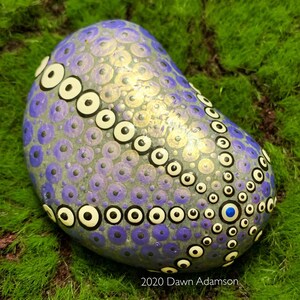 Hand Painted Meditation Rock