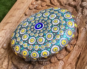 Hand Painted Meditation Rock