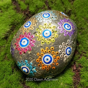 Hand Painted Meditation Rock