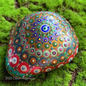 Hand Painted Meditation Rock