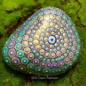 Hand Painted Meditation Rock