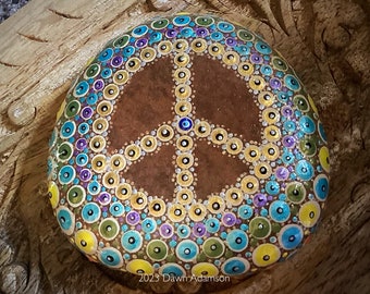 Hand Painted Meditation Rock