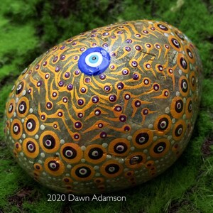 Hand Painted Meditation Rock