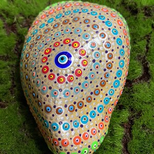 Hand Painted Meditation Rock