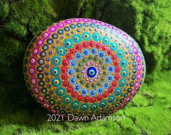 Hand Painted Meditation Rock