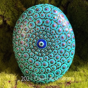 Hand Painted Meditation Rock