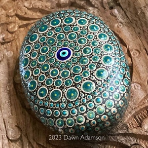 Hand Painted Meditation Rock