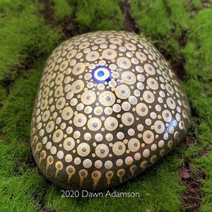 Hand Painted Meditation Rock