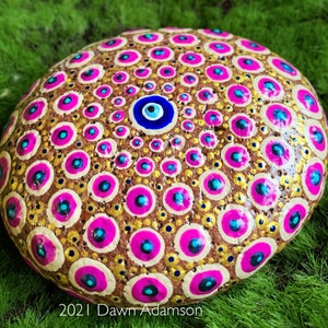 Hand Painted Meditation Rock