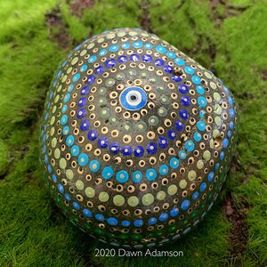 Hand Painted Meditation Rock