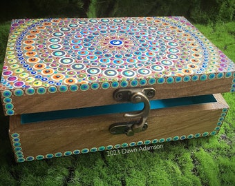Hand Painted Wood Box
