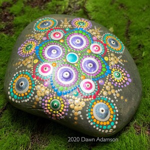 Hand Painted Meditation Rock