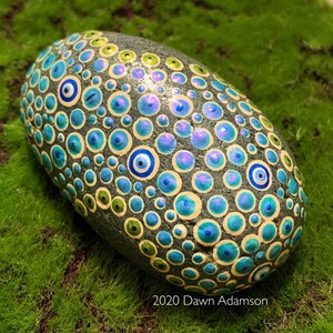 Hand Painted Meditation Rock