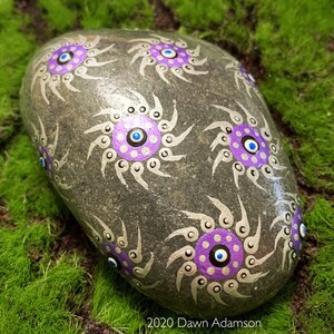 Hand Painted Meditation Rock
