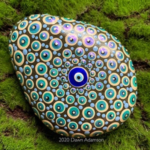 Hand Painted Meditation Rock