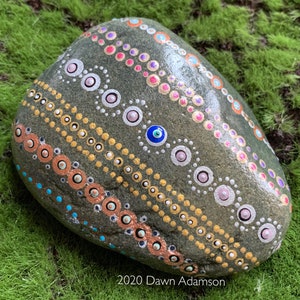 Hand Painted Meditation Rock