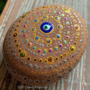 Hand Painted Meditation Rock