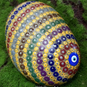 Hand Painted Meditation Rock