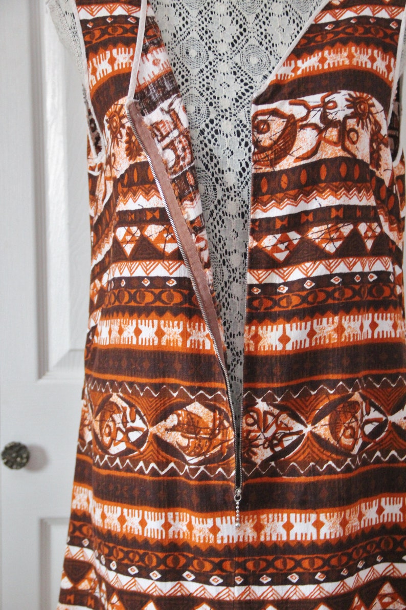 1960s Mod Summer Cotton Dress Medium