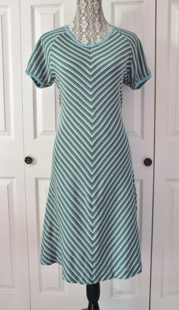 1970s International Boutique Chevron Patterned T S
