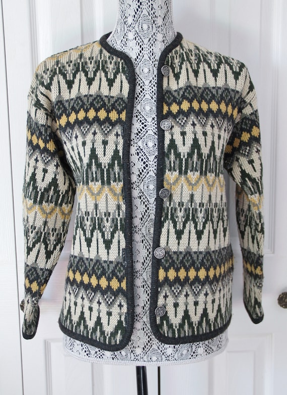 1950s Jantzen Green Cardigan Medium