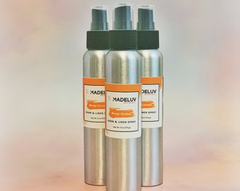 4 oz Mango Coconut Room & Linen Spray-Tropical Linen Spray-Aerosol, Room Spray-Air Freshener- First Home Gift- Gift For Her