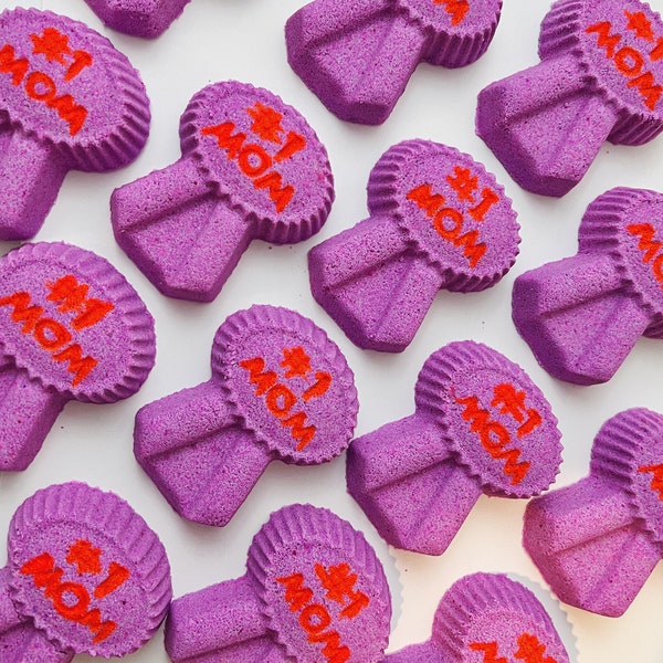 Mom Ribbon Bath Bomb- Pineapple Jasmine- Gift For Mom-Ribbon Bath Bomb