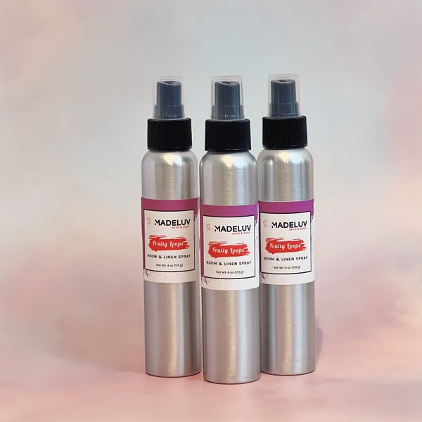 4 oz Fruity Loops Room & Linen Spray-Fruity Room Spray-Aerosol, Room Spray-Air Freshener- First Home Gift- Gift For Her- Cereal