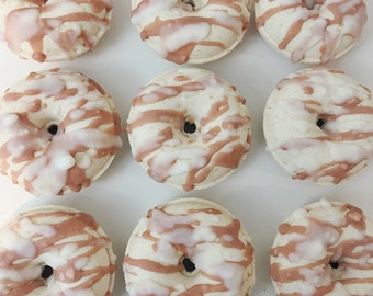 Bombe de bain beignet au lait d'avoine et au miel