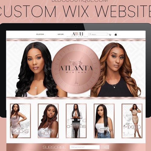 Custom Hair Business Website Boutique Website Design Wix - Etsy Australia Custom Hair Business Website Boutique Website Design Wix - Etsy Australia