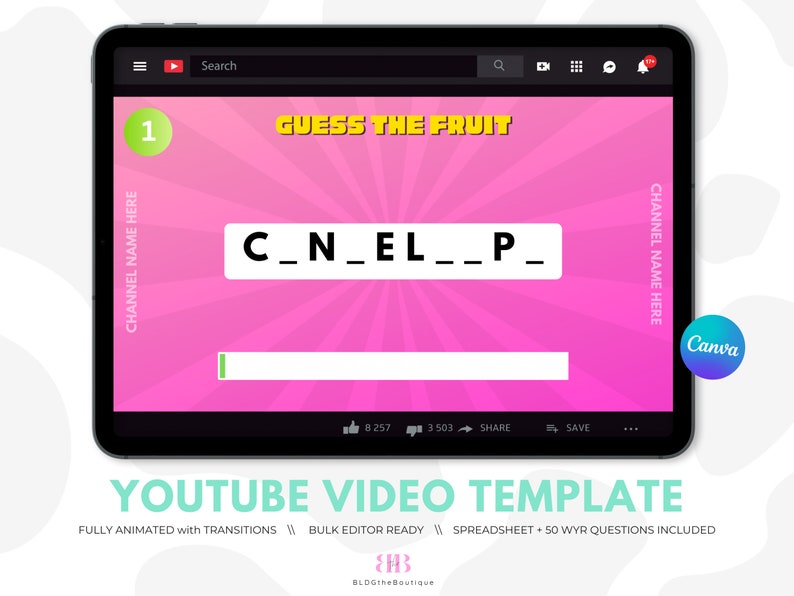 Canva Video Templates Youtube, Would You Rather, Faceless Youtube Automation, Quiz Channel, Make Money Online 2024, Viral Content Creator image 2