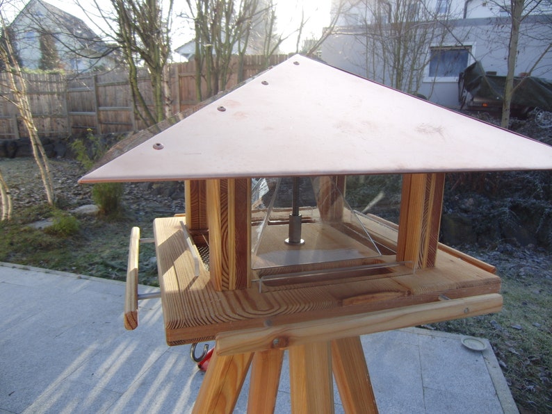 LuxusVogelhausKupferdach VogelFütterung Futterhäuschen Etsy