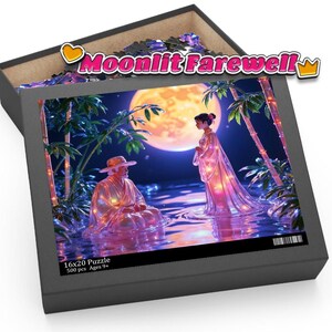 Ostatnie pożegnanie – księżycowa chwila z opowieści Kaguyi Puzzle (120, 252, 500 elementów)