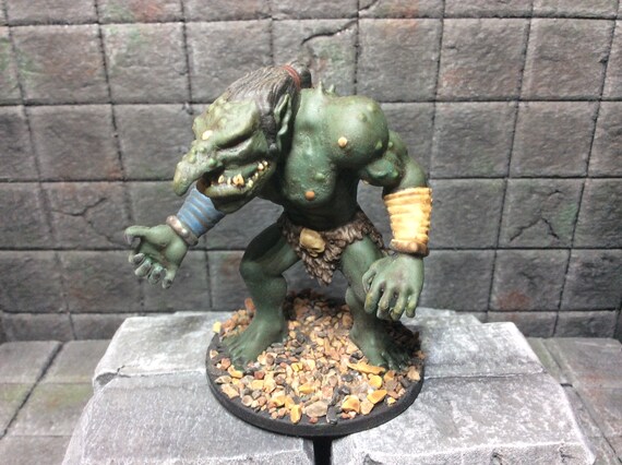 Hand Painted Feral Troll 2 Dungeons 