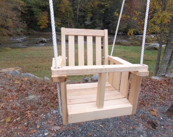 kids swing wooden
