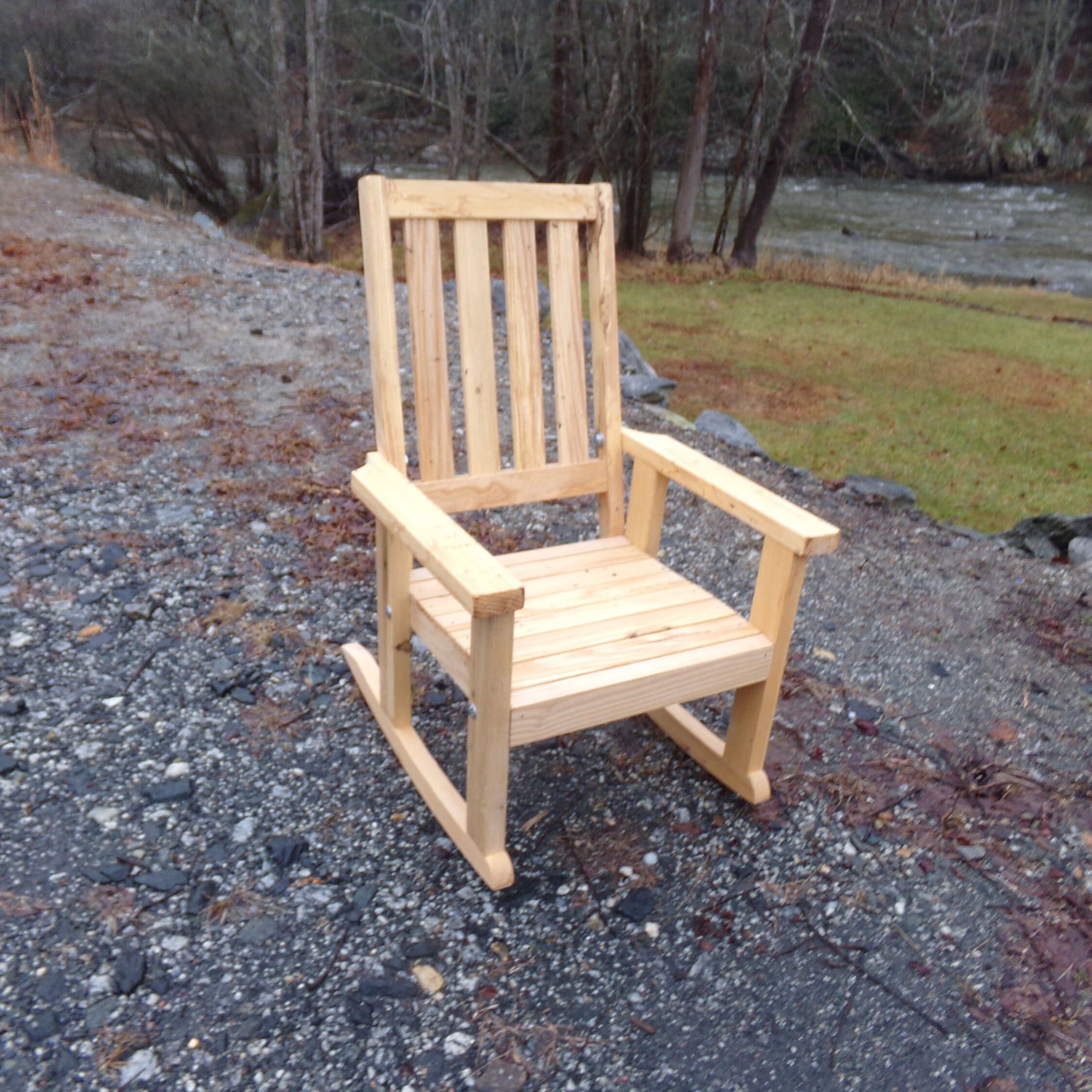 Kids Rocking Chair Barnwood All Natural Non toxic Etsy Norway