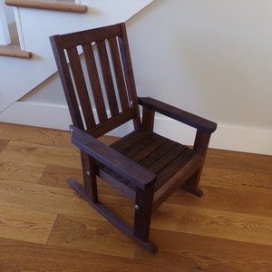 Kids Rocking Chair- Black Walnut - All Natural/ Non-Toxic