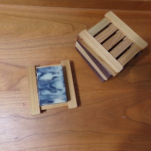 Rustic Wooden Soap Dishes- Set of 5