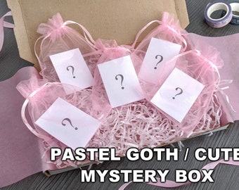 MacabreCuteCrafts Pastel goth & kawaii fashion mystery box/bundle // lucky bag - yamikawaii jewelry yumekawaii accessory dual kawaii cosplay