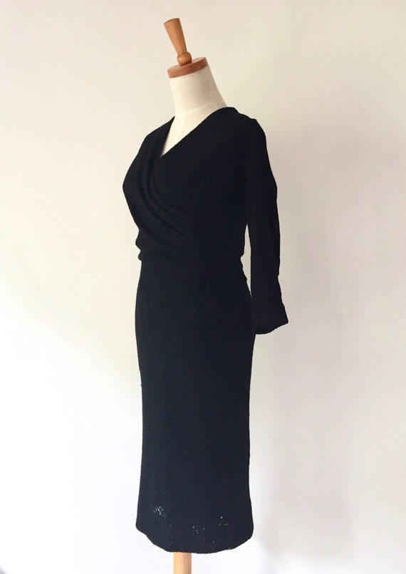 1940s black dress
