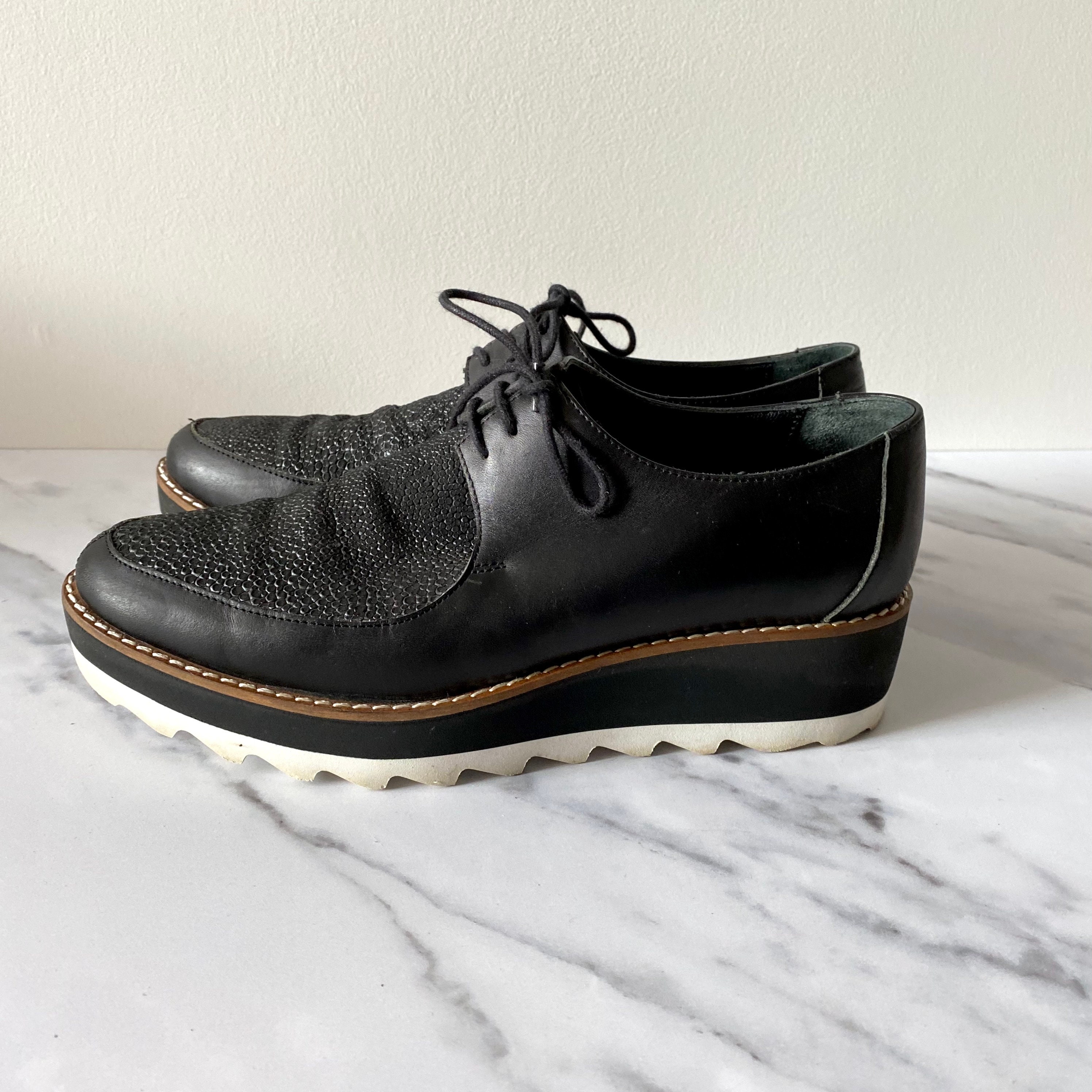 Black Creeper Shoes. Platform Creepers. Black Flat Rockabilly Etsy