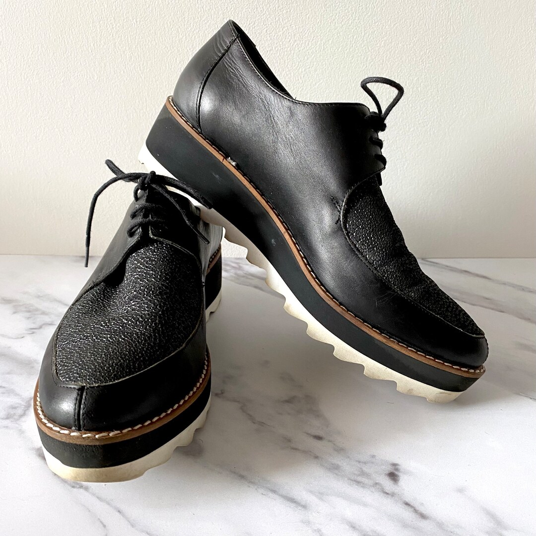 Black Creeper Shoes. Platform Creepers. Black Flat Rockabilly Etsy